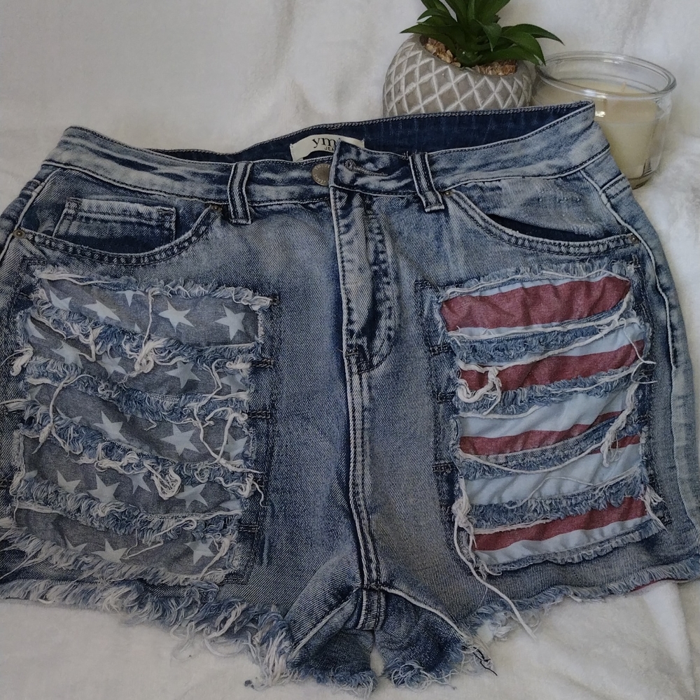 High rise Jean Shorts
